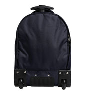 Dolce & Gabbana Blue Red Polyester Kids Back Pack Wheel Suitcase Bag