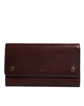 Dolce & Gabbana Brown Leather Logo Embossed Crossbody Bag