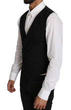 Gray Wool Double Breasted Waistcoat Vest Dolce & Gabbana