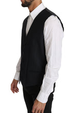 Gray Wool Silk Waistcoat Vest Dolce & Gabbana