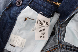 Blue Wash Cotton Stretch Boot Cut Jeans Cavalli