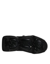 Dolce & Gabbana Black Slip On Wave Quilted Sneakers Shoes
