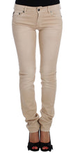 Beige Wash Slim Fit Cotton Stretch Jeans Cavalli