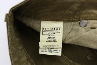Green Wash Slim Fit Cotton Stretch Jeans Cavalli