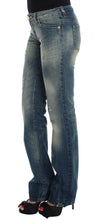 Blue Cotton Low Waist Jeans Cavalli