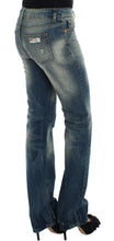 Blue Cotton Low Waist Jeans Cavalli