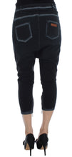 Blue Cotton Stretch Baggy Relax Jeans Cavalli