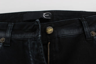 Blue Cotton Stretch Baggy Relax Jeans Cavalli