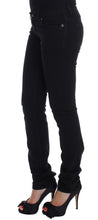 Black Cotton Stretch Slim Skinny Fit Jeans Cavalli