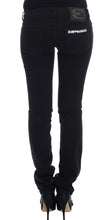 Black Cotton Stretch Slim Skinny Fit Jeans Cavalli
