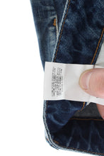 Blue Wash Torn Cotton Straight Fit Jeans Cavalli