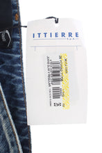 Blue Wash Torn Cotton Straight Fit Jeans Cavalli