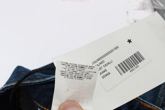 Blue Cotton Stretch Low Waist Jeans Cavalli