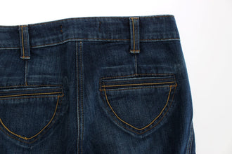 Blue Cotton Stretch Low Waist Jeans Cavalli