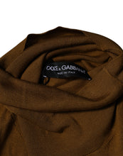 Dolce & Gabbana Brown Cashmere Turtleneck Pullover Sweater