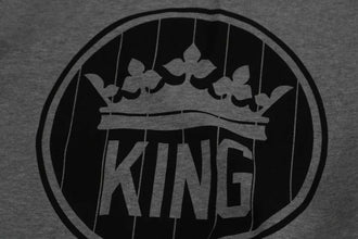 Dolce & Gabbana Gray Crown King Print Cotton Pullover Sweater