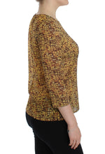Multicolor Mosaic Print Silk Blouse T-shirt Dolce & Gabbana