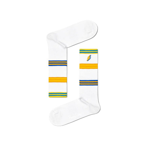 Happy Socks White Cotton Sock