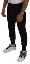 Dolce & Gabbana Black Cotton Blend Jogger Sweatpants Pants