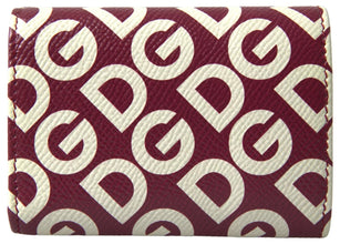 Dolce & Gabbana Multicolor DG Logo Mania French Flap Leather Wallet