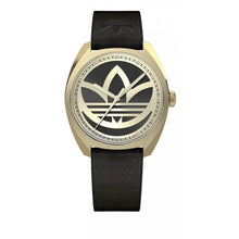 Black Leather Watch Adidas