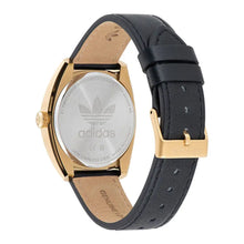 Black Leather Watch Adidas