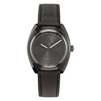 Black Leather Watch Adidas