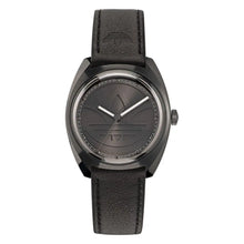 Black Leather Watch Adidas