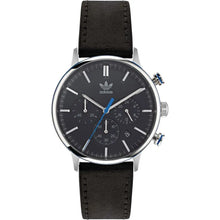 Black Leather Watch Adidas