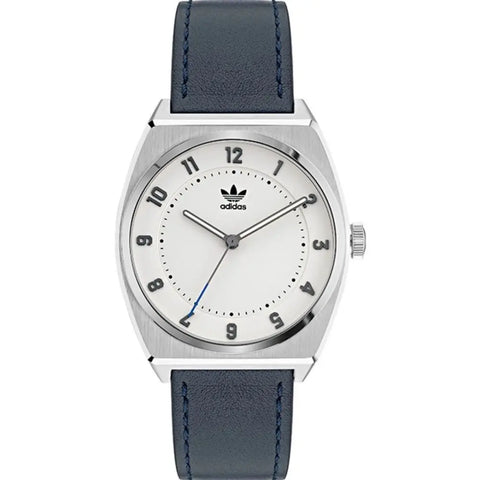 Blue Leather Watch Adidas