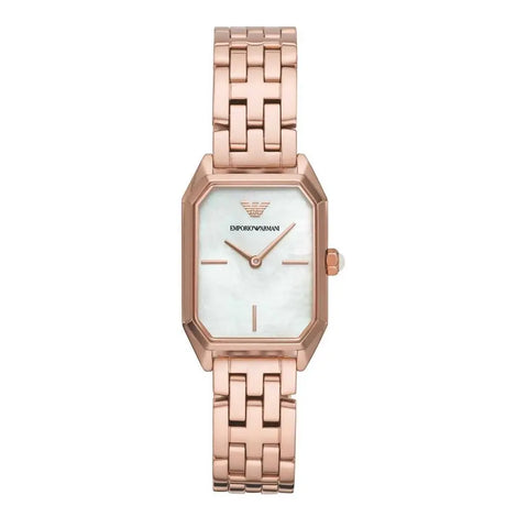 Rose Gold Stainless Steel Watch Armani