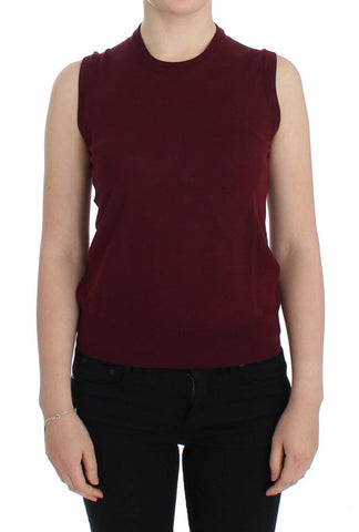 Red Sleeveless Crewneck Vest Pullover Dolce & Gabbana