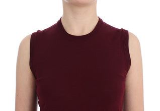 Red Sleeveless Crewneck Vest Pullover Dolce & Gabbana