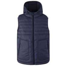 Yes Zee Blue Nylon Sleveless Jacket