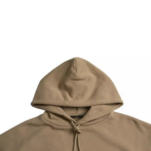 Brown Cotton Symbolic Molleton Bouclette Hooded Sweater Balenciaga