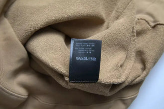 Brown Cotton Symbolic Molleton Bouclette Hooded Sweater Balenciaga