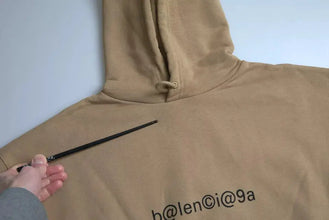 Brown Cotton Symbolic Molleton Bouclette Hooded Sweater Balenciaga
