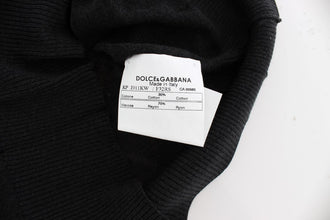Black Sleeveless Crewneck Vest Pullover Dolce & Gabbana