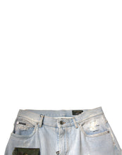 Dolce & Gabbana Light Blue Cotton Cargo Straight Denim Jeans