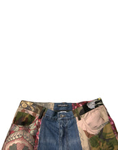 Dolce & Gabbana Blue Patchwork Cotton Straight Denim Jeans