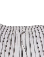 Dolce & Gabbana White Stripes Cotton Skinny Dress Pants