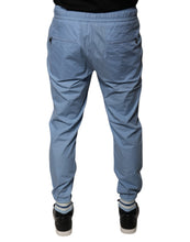 Dolce & Gabbana Blue Cotton Jogger Sweatpants Pants