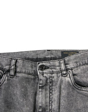 Dolce & Gabbana Gray Washed Cotton Skinny Denim Jeans
