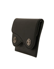 Dolce & Gabbana Black Leather Card Case Keychain Key Holder