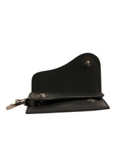 Dolce & Gabbana Black Leather Card Case Keychain Key Holder