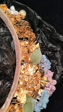 Gold Crystal Purple Hortensia Headband Crown Diadem Dolce & Gabbana