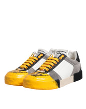 Dolce & Gabbana Multicolor Leather DNA Low Top Sneakers Shoes