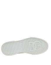 Dolce & Gabbana White Black Cotton High Top Sneakers Shoes