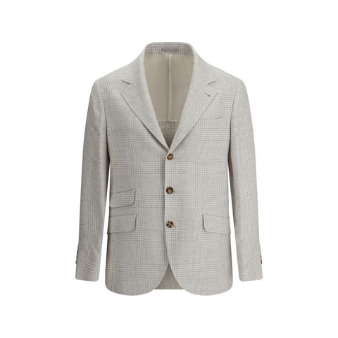 Single-breasted check Blazer Brunello Cucinelli