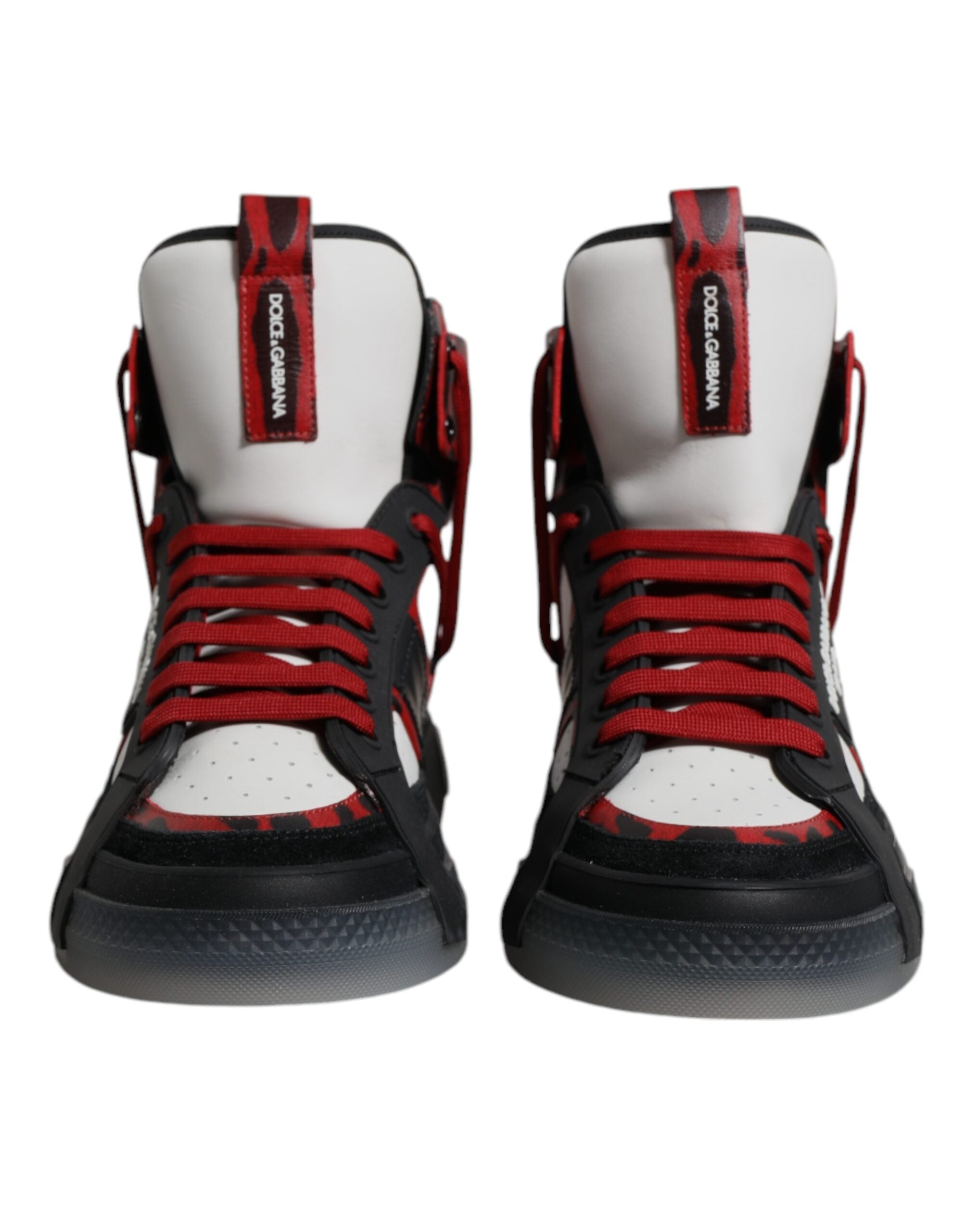 Multicolor Leather High Top Sneakers Shoes Dolce & Gabbana